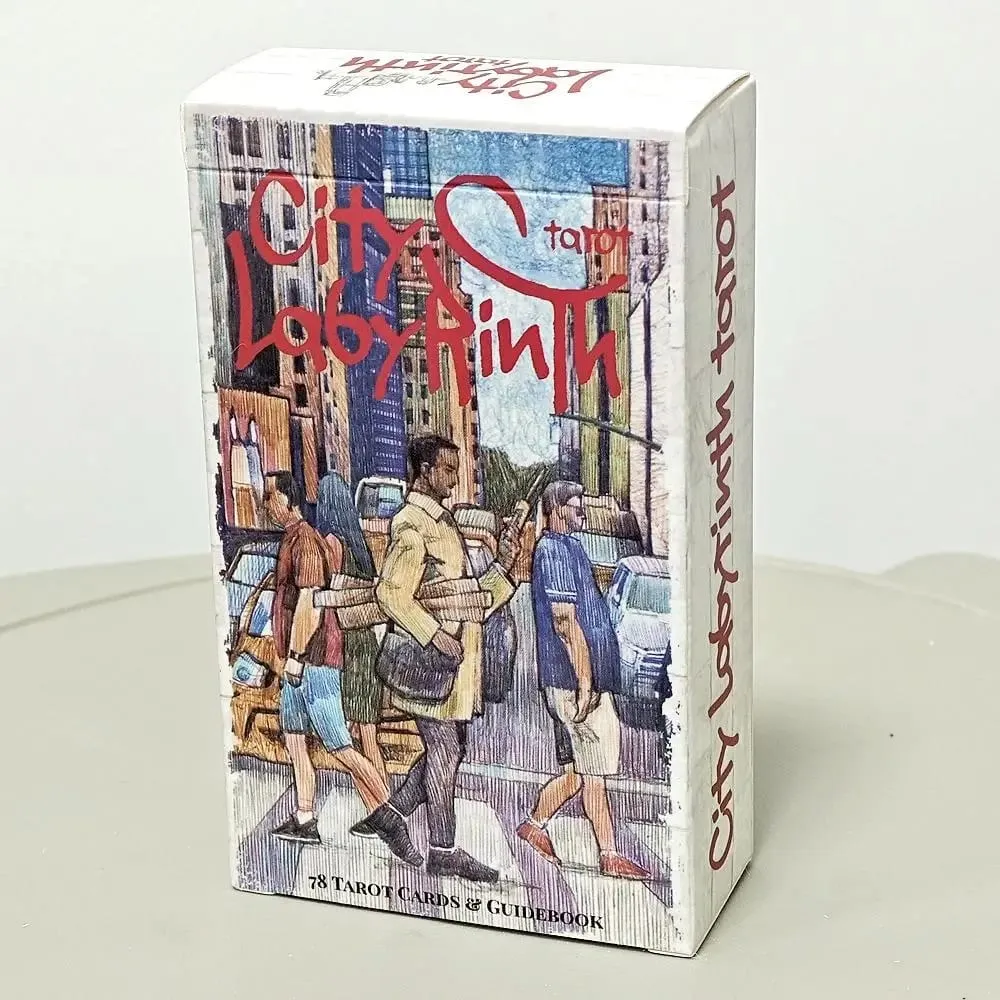 12*7cm City Labyrinth Tarot 78 Cards Tarot Deck | Indy Tarot Pen-drawn about Life In New York In The Early 2000s