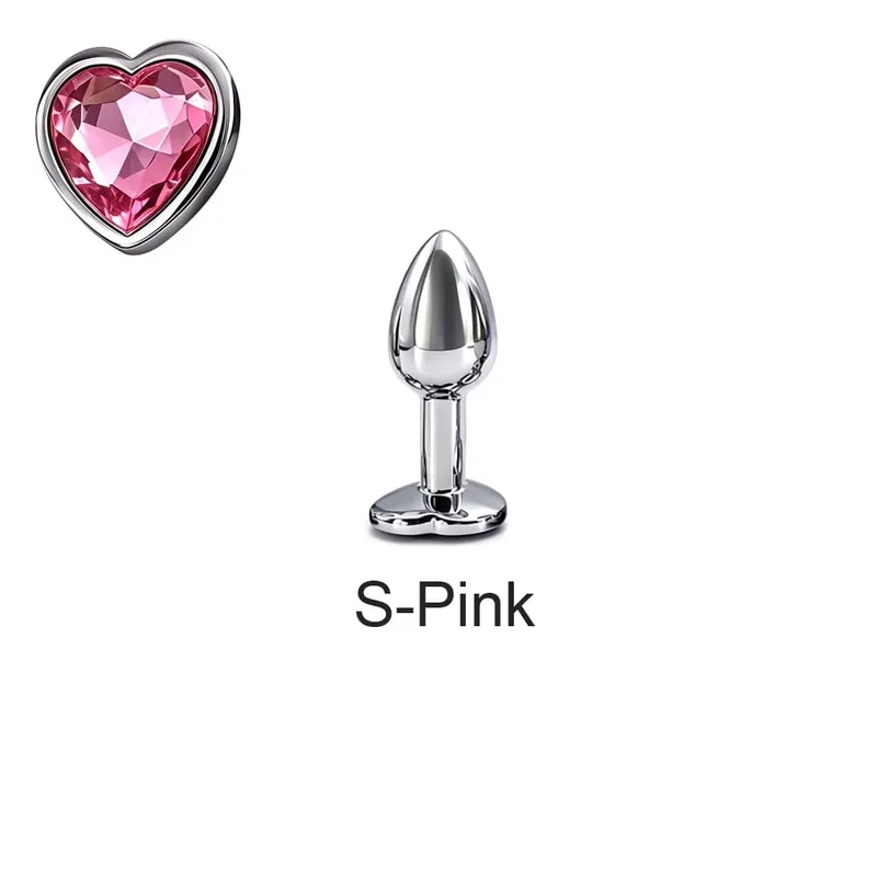 5 Sizes Metal Anal Plug Set with Heart Base Smooth Prostate Massage Butt Plug Sex Toys for Men Women Couples — image 8