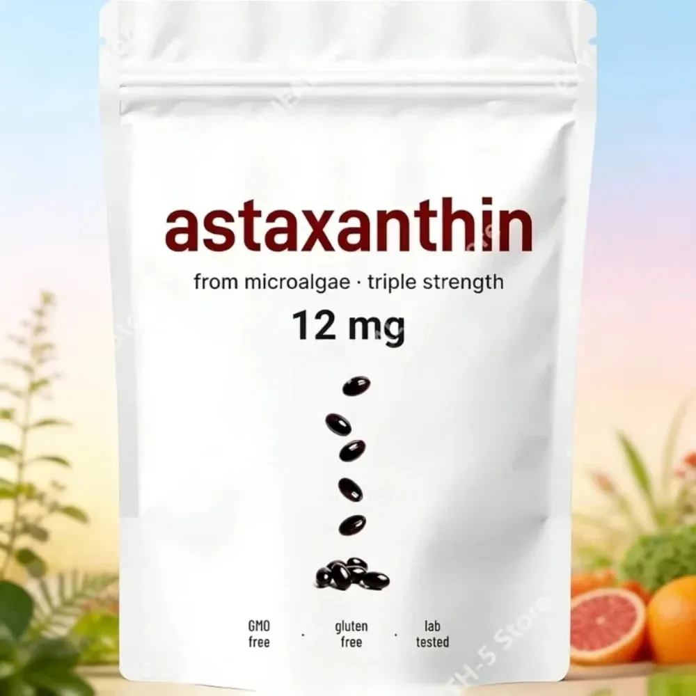 Astaxanthin 12mg Softgels - Daily Antioxidant Support Non-GMO Gluten-Free Soy-Free 120 Capsules for Adults — image 2