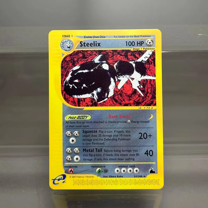 Kad PKM Charizard Steelix Celebi Kad Kerajang Tunggal Magneton Gengar Kad Koleksi Permainan Klasik Kad Proksi PTCG — image 18
