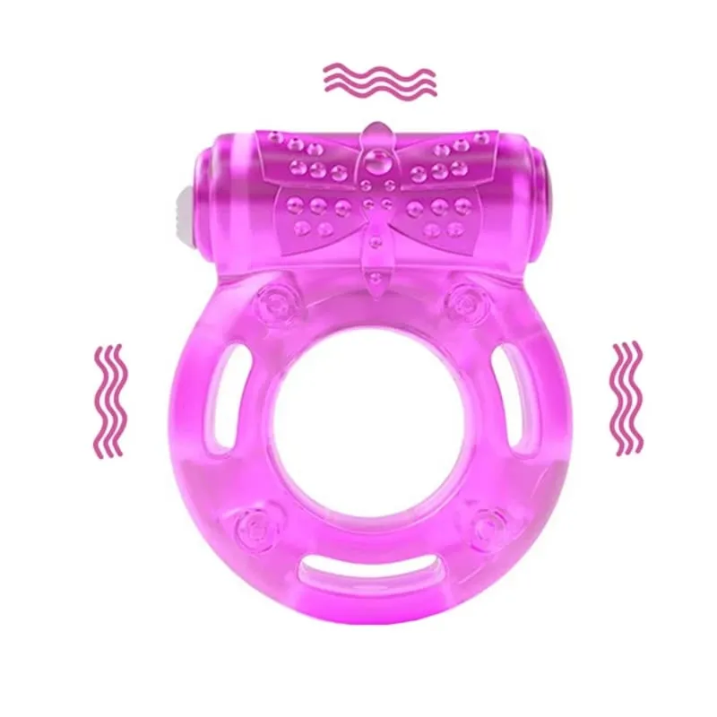 Cock Ring Vibrator Vibrating Clitoral Stimulator Strong Penis Erect Rings Erection Enhance Sex Ability Product Sex Toys For Men