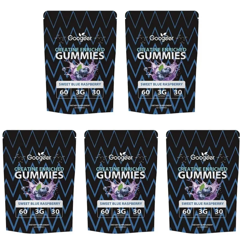 Creatine Monohydrate Gummies for Strength Support During Training Post-Workout Recovery Support Blue Raspberry 60 Gummies — image 11