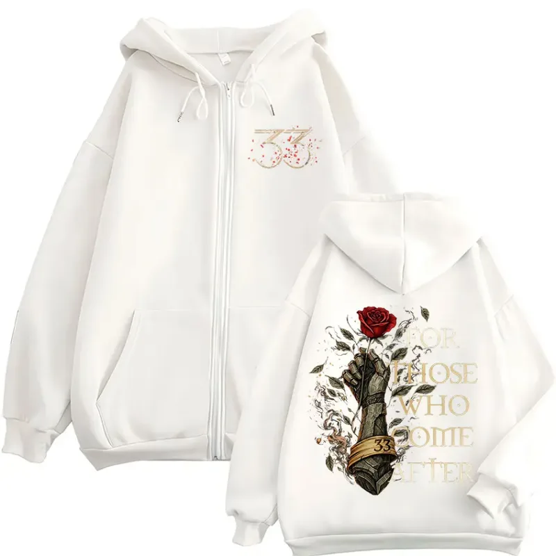 Game Clair Obscur Expedition 33 for Those Who Come After Zipper Hoodies Men's Women Clothing Fashion Zip Up Sweatshirts Jackets — image 4