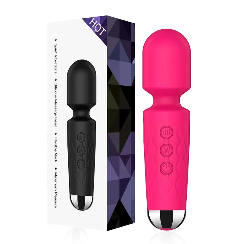 Magic-Wand Dildo Powerful AV Vibrator 20 Speeds for Women Nipple G Spot Clitoris Stimulator Female Masturbation Adult Sex Toys