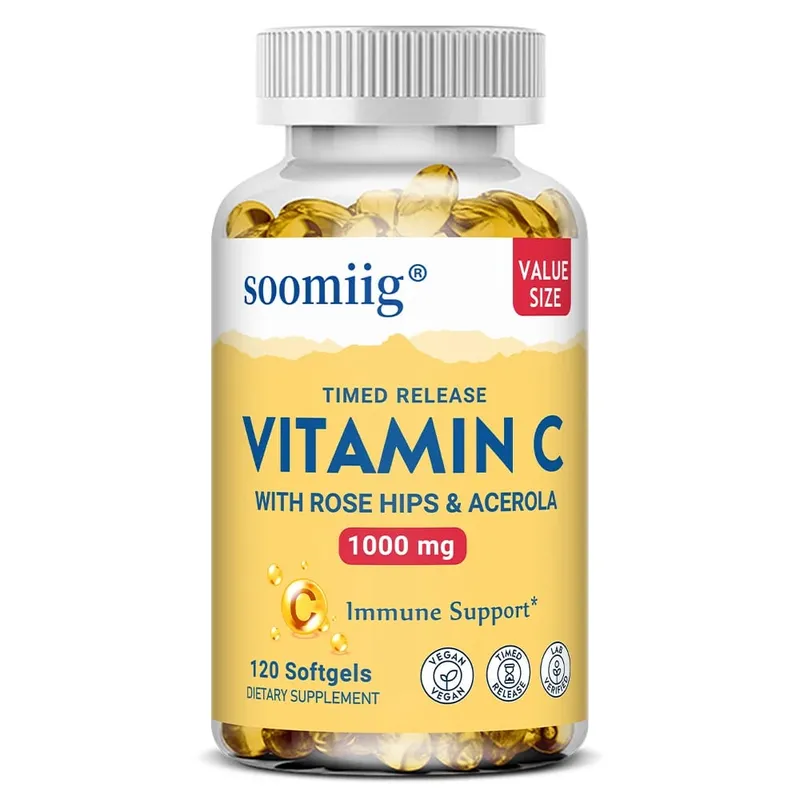 Vitamin C Capsules 1000mg - Immune Support Cellular Energy Production Improve Skin Brightening Skin Teeth & Heart Health — image 9