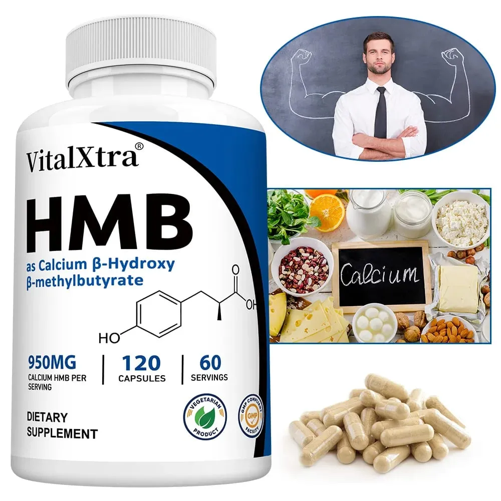 Highly Absorbable HMB Supplement – ​​Supports Muscle and Movement Enhances Strength and Reduces Skeletal Muscle Damage