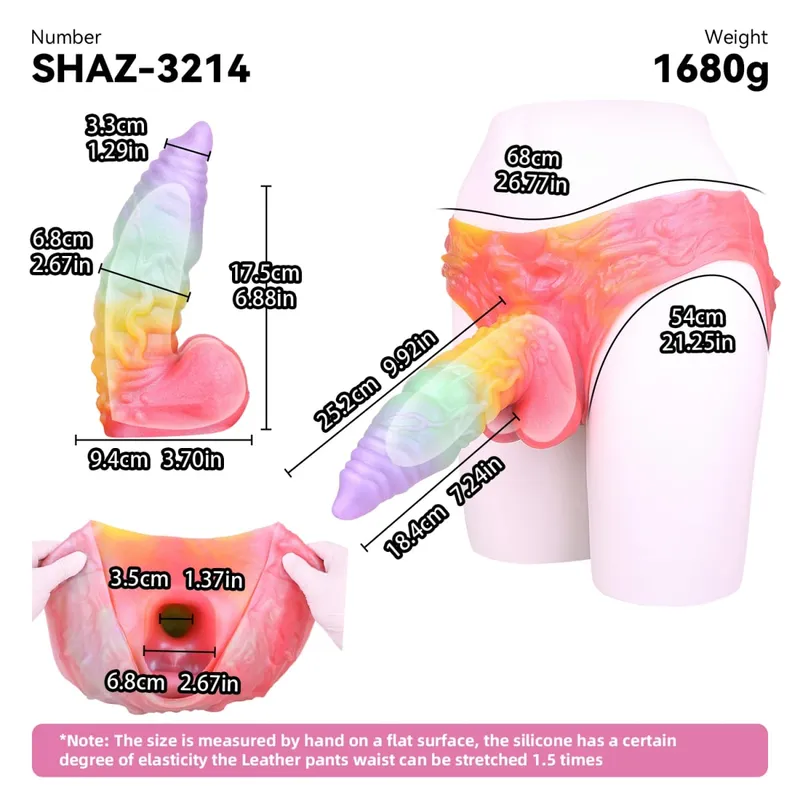 Strap On Long Horse Dildo Sheath Silicone Harness Dildo Panties Wearable Penis Sleeve Adult Sex Toy for Men Reusable Condom — image 25
