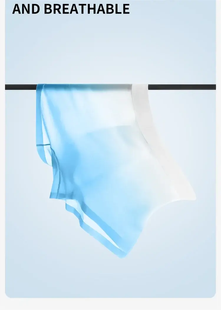 MiiOW 3Pcs Ice Silk Men's Boxers Lightweight Seamless Men Underwear Gradient Color Underpants 5A Antibacterial Man Boxer Briefs — image 4
