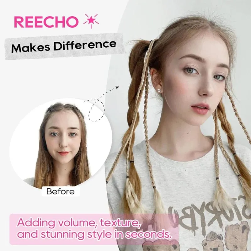 2Pcs Clip‑in Y2K Boxer Braid Ponytail One Clip Three Braids Long Synthetic Fake Hair Extensions For Women — image 5