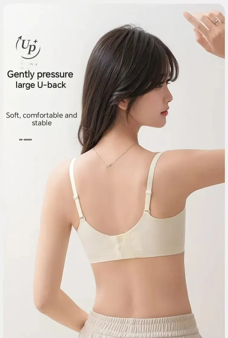 2025 Seamless Push up Bra Small Breast Gathering Enlarging Anti-Sagging Thin Top Thick Bottom No Underwire Lingerie for Women — image 5