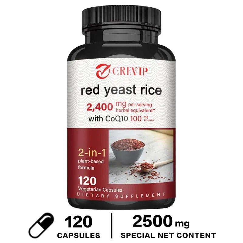 Red Yeast Rice 2400mg - Cholesterol Supplement Supports Overall Health Promotes Heart and Immune Health Antioxidant — image 8