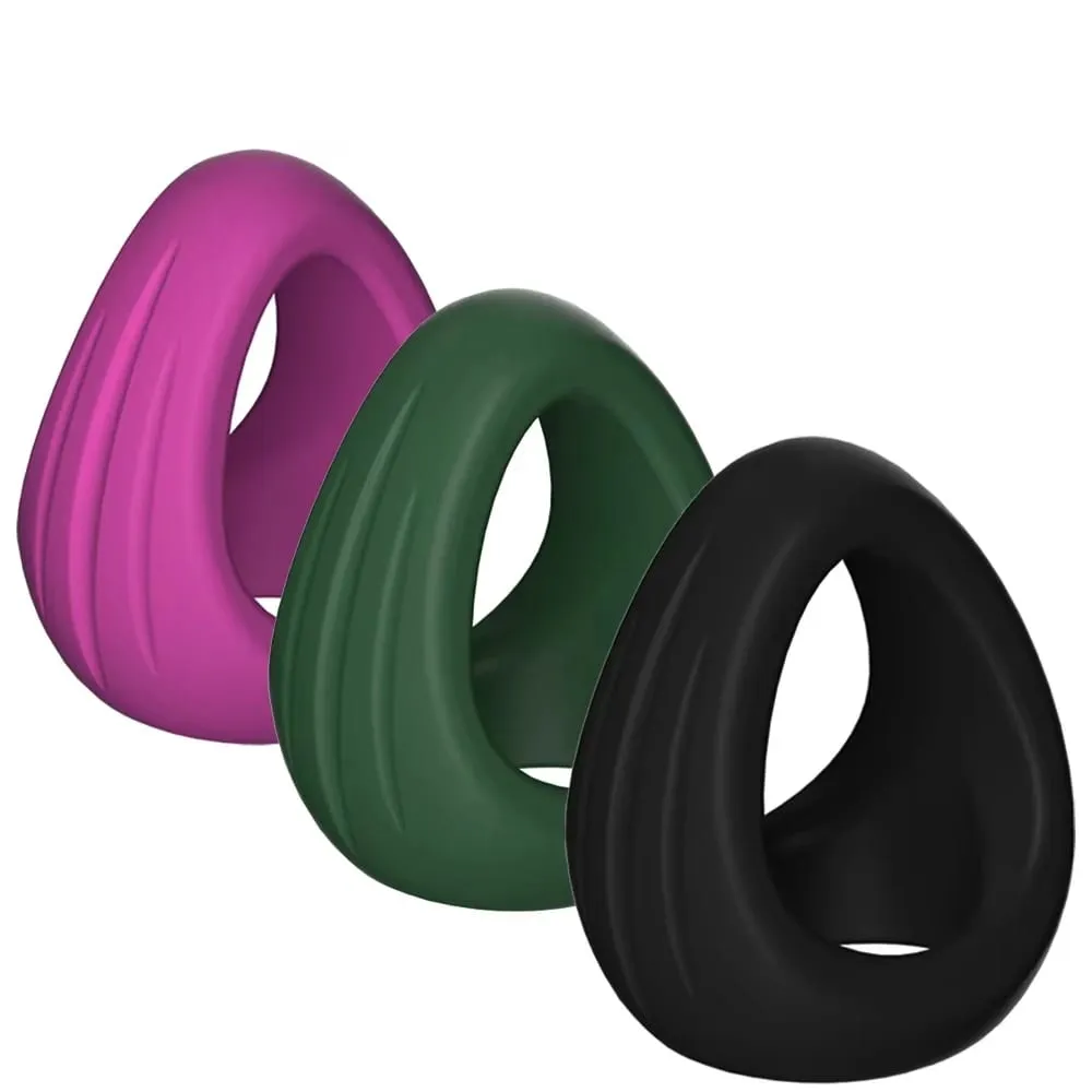 Men Penis Ring Silicone Cock Rings Male Lock Ejaculation Scrotal Ball Stretcher anillo hombre Cockring Sex Toys For Men — image 1
