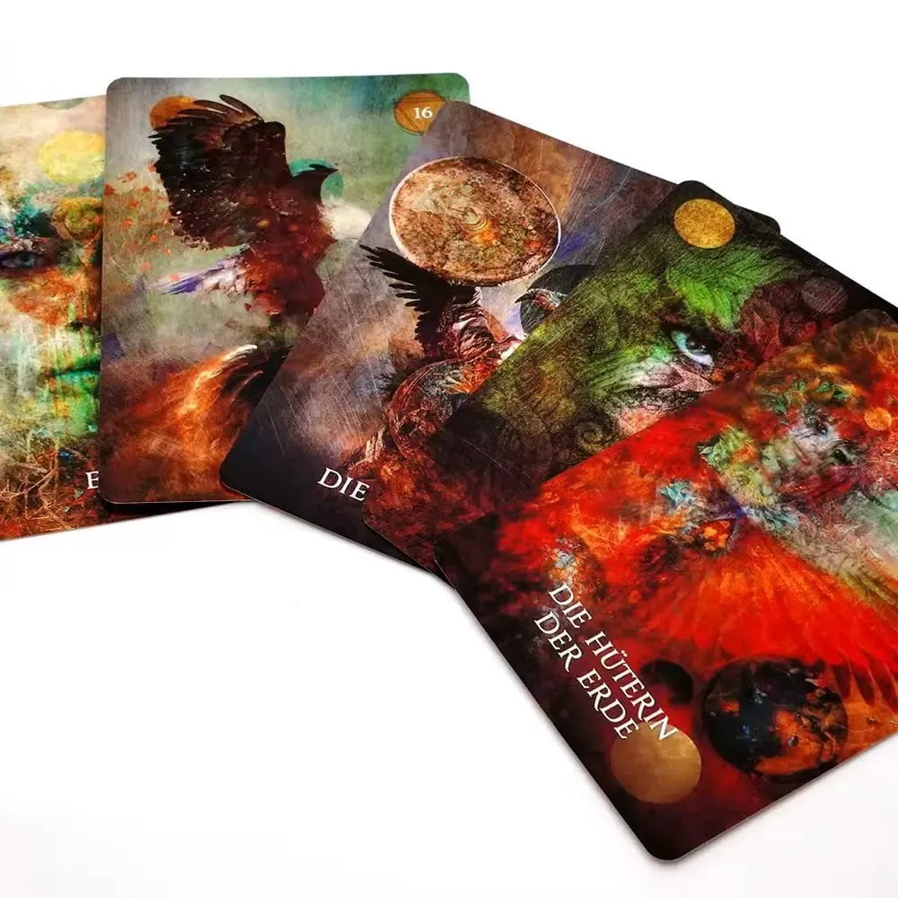 German 78pcs Das Schamanische Seelen Orakel Tarot Deck Prophecy Divination Comics Tarot Cards Family Party Board Game Toy — image 6