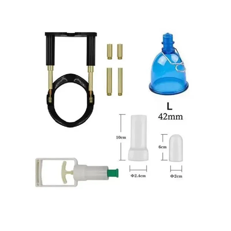 Penis Bending Correct Extender Enlargement with Vacuum Cup Stretcher Traction Exerciser Sex Toys Men Dick Enhancer Bigger Growth