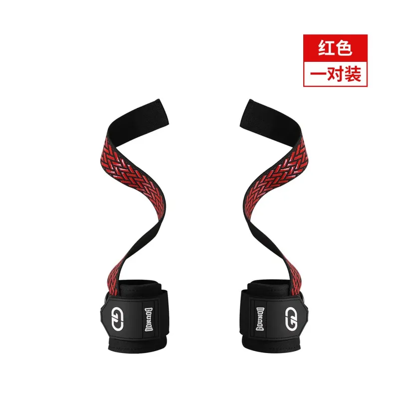 2Pcs Weightlifting Wrist Straps Strength Training Adjustable Non-slip Gym Booster Bands Fitness Lifting Support Sports Grip Band — image 9