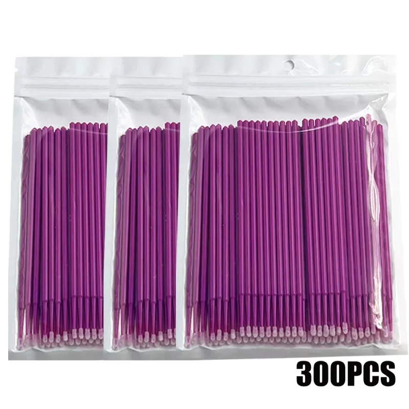 300/2000pcs MicroBrush Eyelash Cleaning Brush Lash Extension Individua Tools For Eyelashes Removing Swab Micro Makeup Brushes — image 10