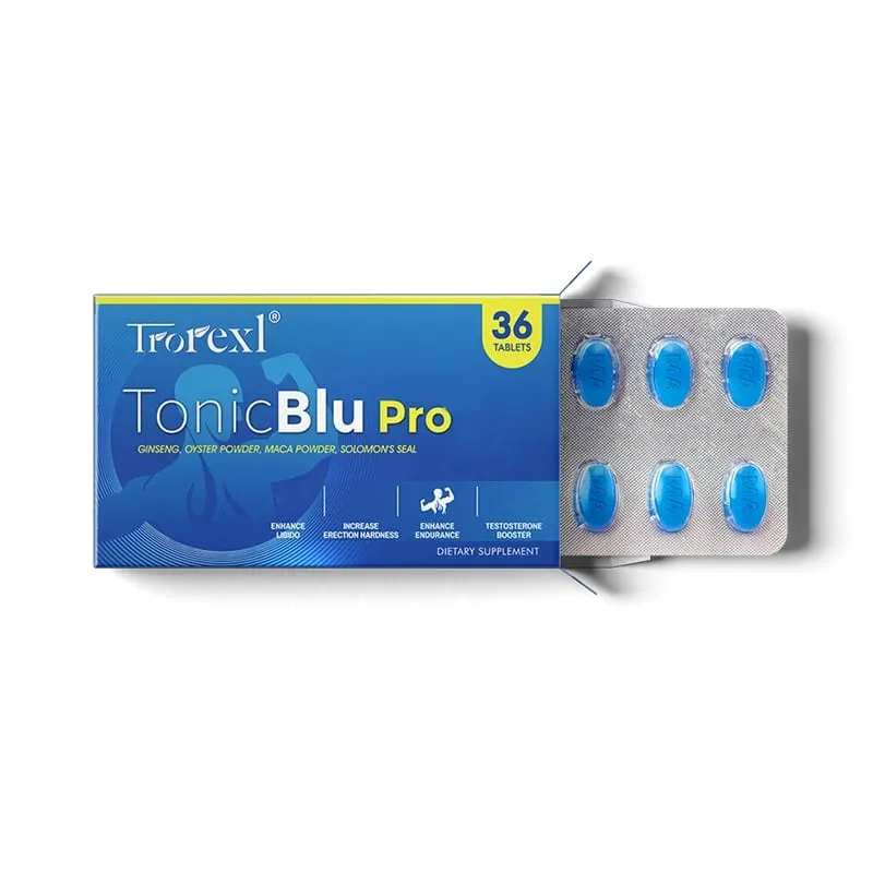 Blue Pill with Oyster Ginseng Maximum Growth Staying Power Male Supplements