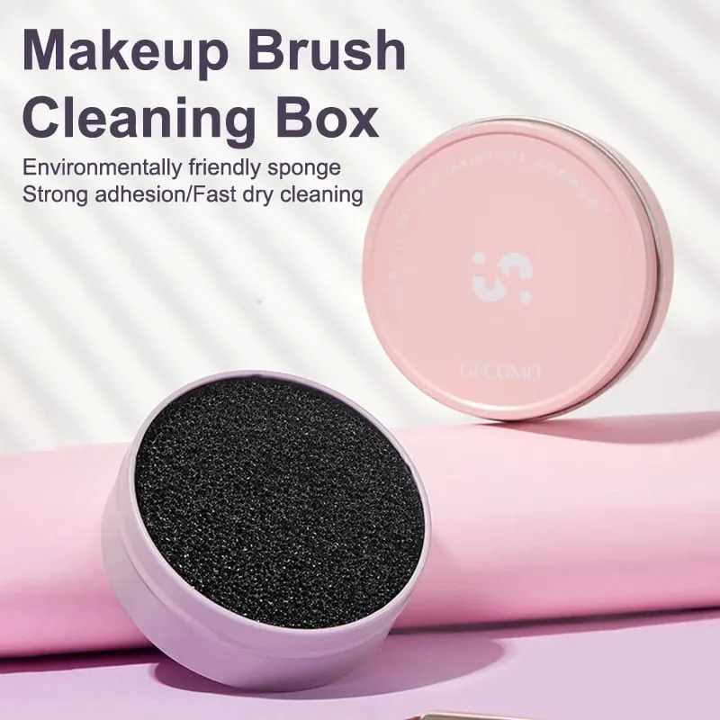 【M】Makeup Brush Cleaning Box Quick Clean Sponge Eyeshadow Brushes Dry Cleaner Cosmetic Wash Clean Powder Tool Makeup Accessories — image 6