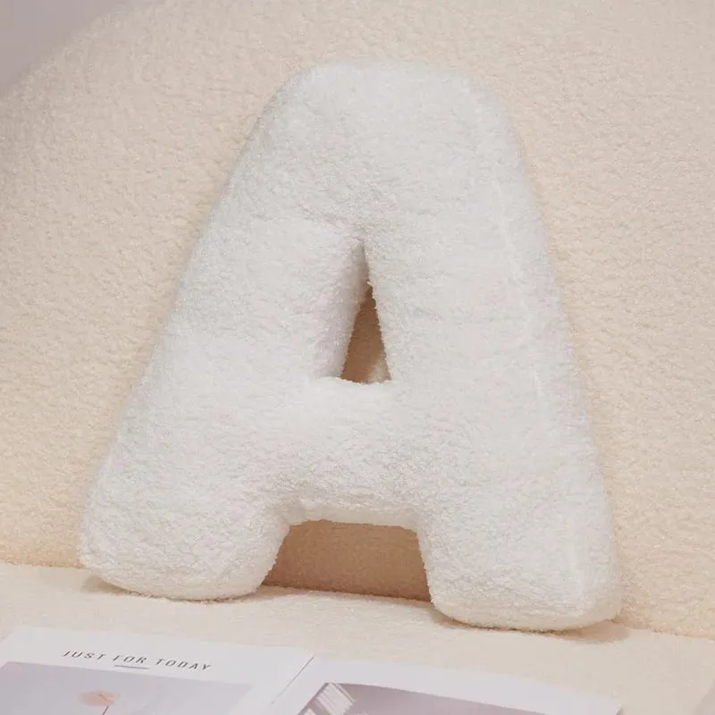 Hot Wholesale Cozy English Letters Pillow Sofa Cushion Living Room Decor 26 Letter Stuffed Doll Toy Kids Teaching Words Game Kid