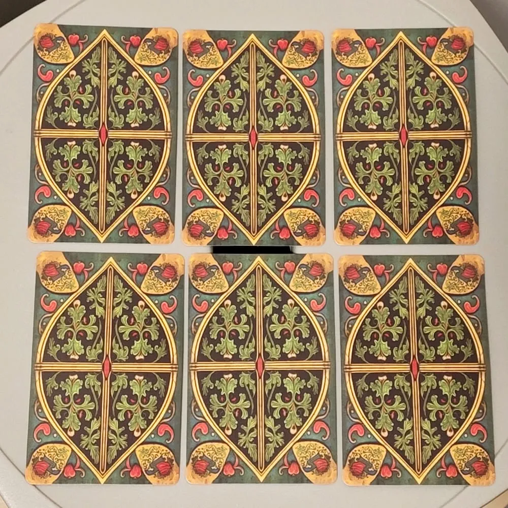 9*6cm Medieval Lenormand Oracle Deck 36 Pcs Cards Printed on 350GSM Double-embossed Cardstock — image 2
