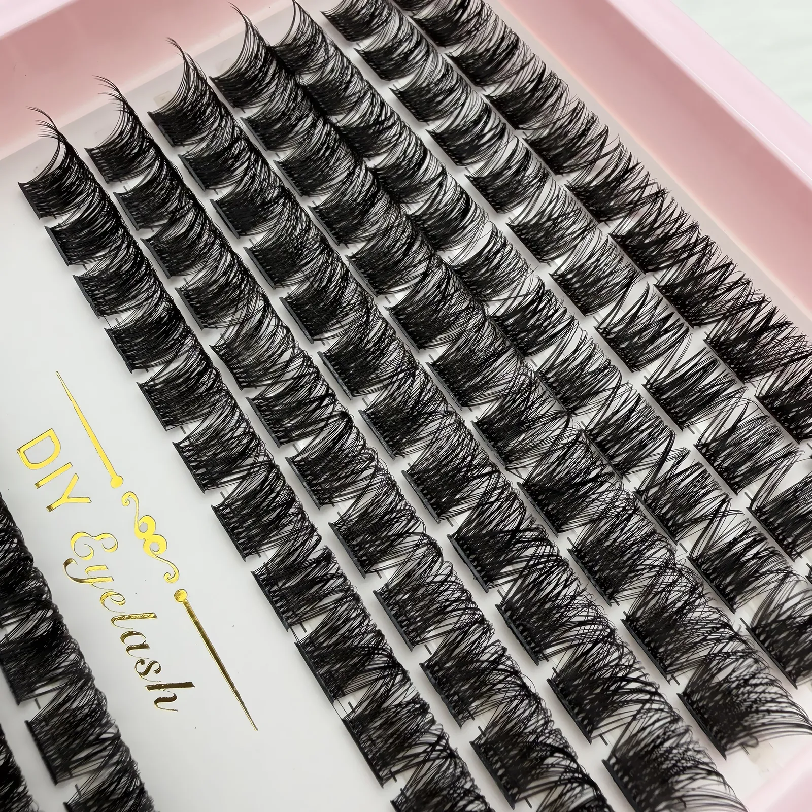D Curl Lash Clusters Mixed Fluffy DIY Eyelash Extensions Natural Look Reusable Individual False Lashes For Daily Eye Makeup — image 3