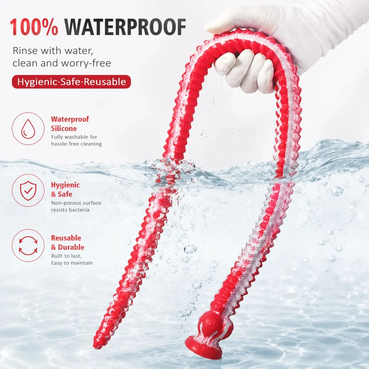 1M Super Long Silicone Anal Plug Dildos Prostate Massage Anus Dilator Large Anal Whip Deep ButtPlug Adult Sex Toys for Men Woman — image 5