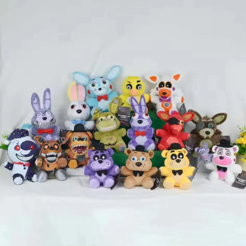 FNaf 18CM Plush Toys Bonnie Bear Foxy Cartoon Stuffed Dolls Freddy Kids Gifts Cute Game Doll — image 6