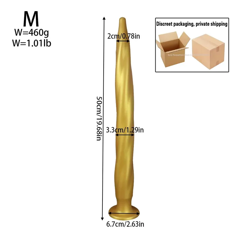 NEW Super Long Anal Plug Big Anal Dialator Expander Training Fantasy Large Long Silicone Soft ButtPlug Sex Toy for Women Men Gay — image 11
