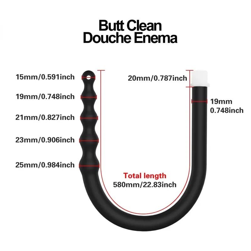 Silicone Anal Vaginal Douche Butt Plug Multi-Function Enema Plug-In Shower Anal Dilators Adults Sex Toys Adult Sex Toys — image 3