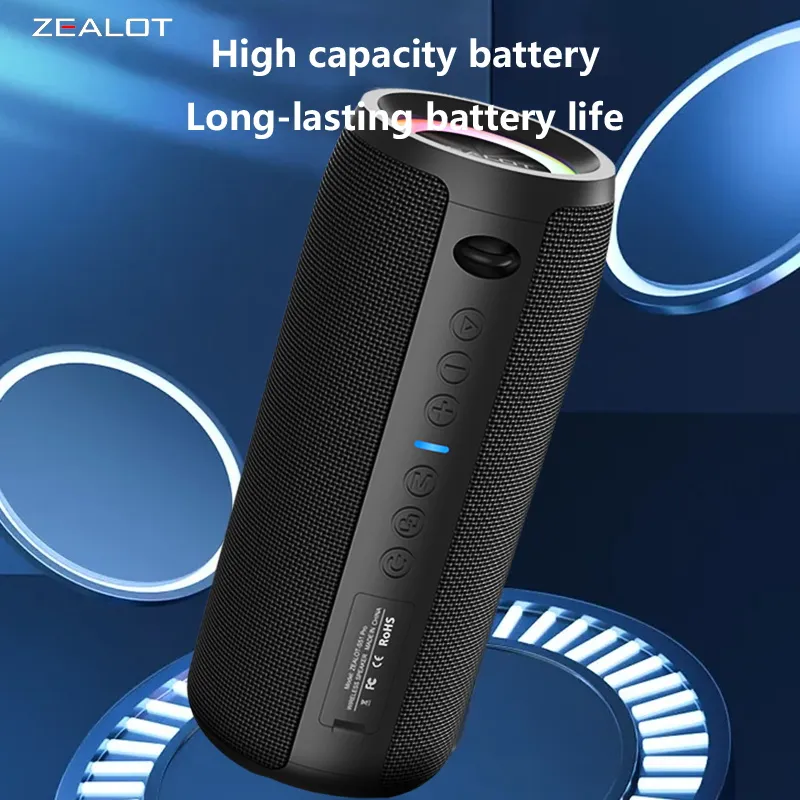 S51 Pro 40W Wireless Speakers Outdoor Portable Subwoofer Speaker 5200mAh Battery 24 Hours Playtime Loud Stereo.