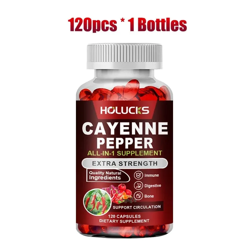 Cápsulas avançadas de pimenta caiena com vitamina D3 e K2 apoiam a circulação, saúde imunológica e conforto digestivo