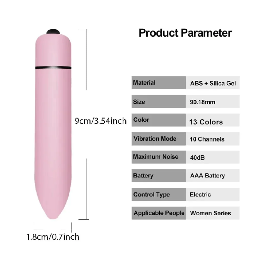 Mini Bullet Vibrator for Women Masturbation 10 Speeds Vibration G Spot Clitoris Anal Stimulator Vagina Massager Adult Sex Toys — image 2