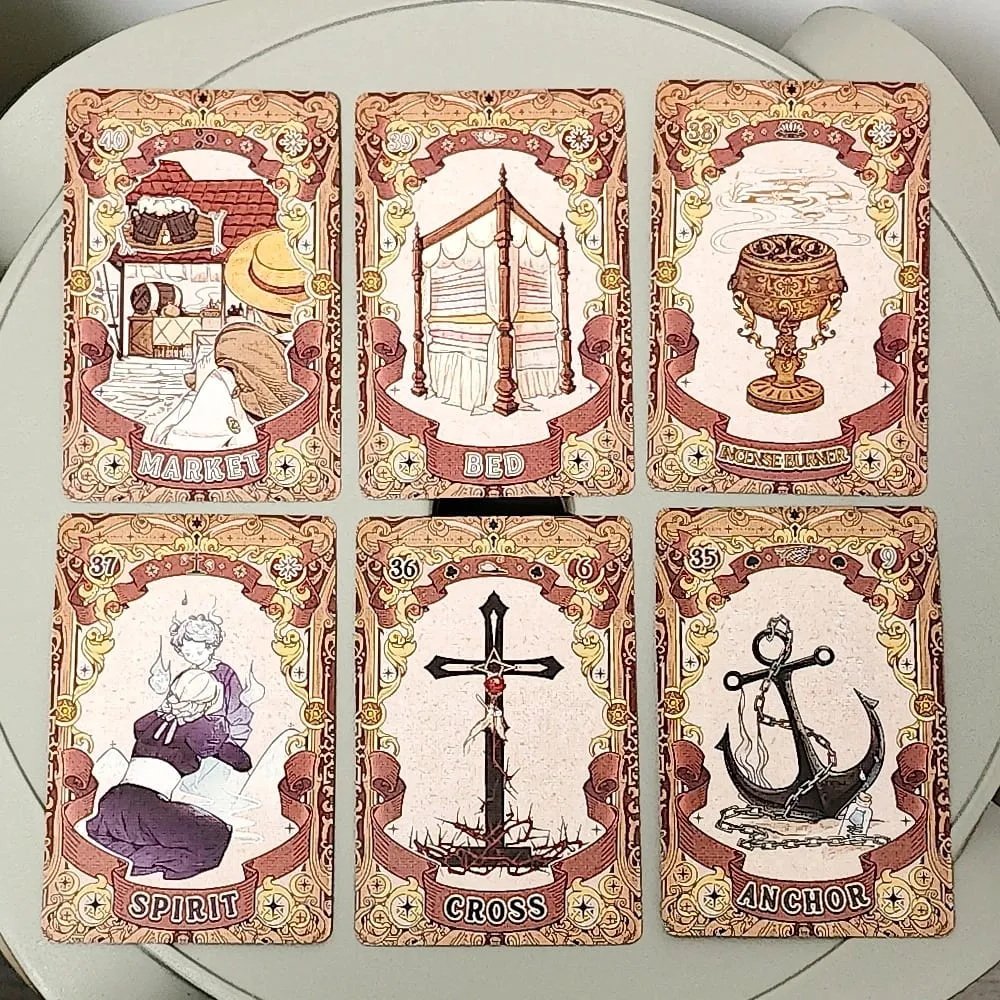 Fairy Tale Dream Lenormand Deck 42 Pcs Rana System 10*6cm Cartoon Lenormand Cards