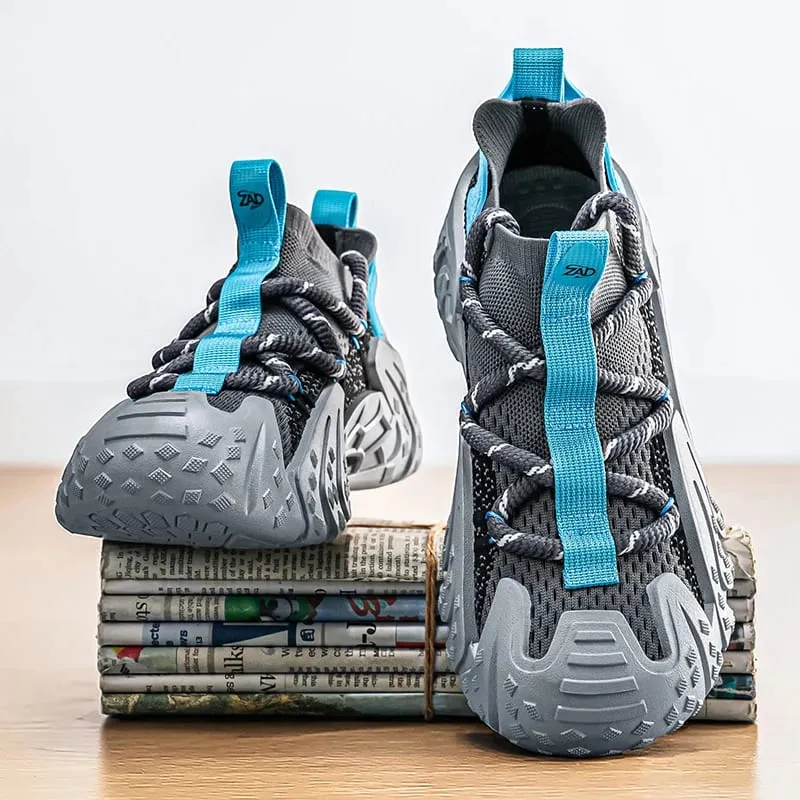 Perforated Vent Mesh Mens Light Summer Sneakers Soft Foam Anti Abrasion Flexible Outsole Outdoor Daily Shoes — image 9