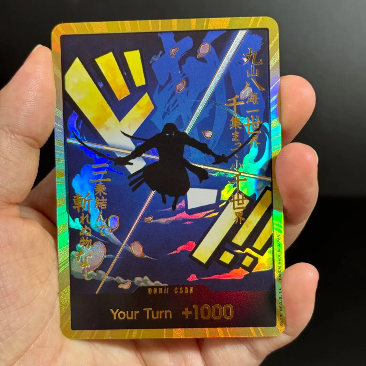 10PCS DON OPCG English TCG Gold DON!!! Collection Cards Zoro Ace Doflamingo Rebecca FOIL NM Refraction Flash Cards ToyGifts OPCG — image 4