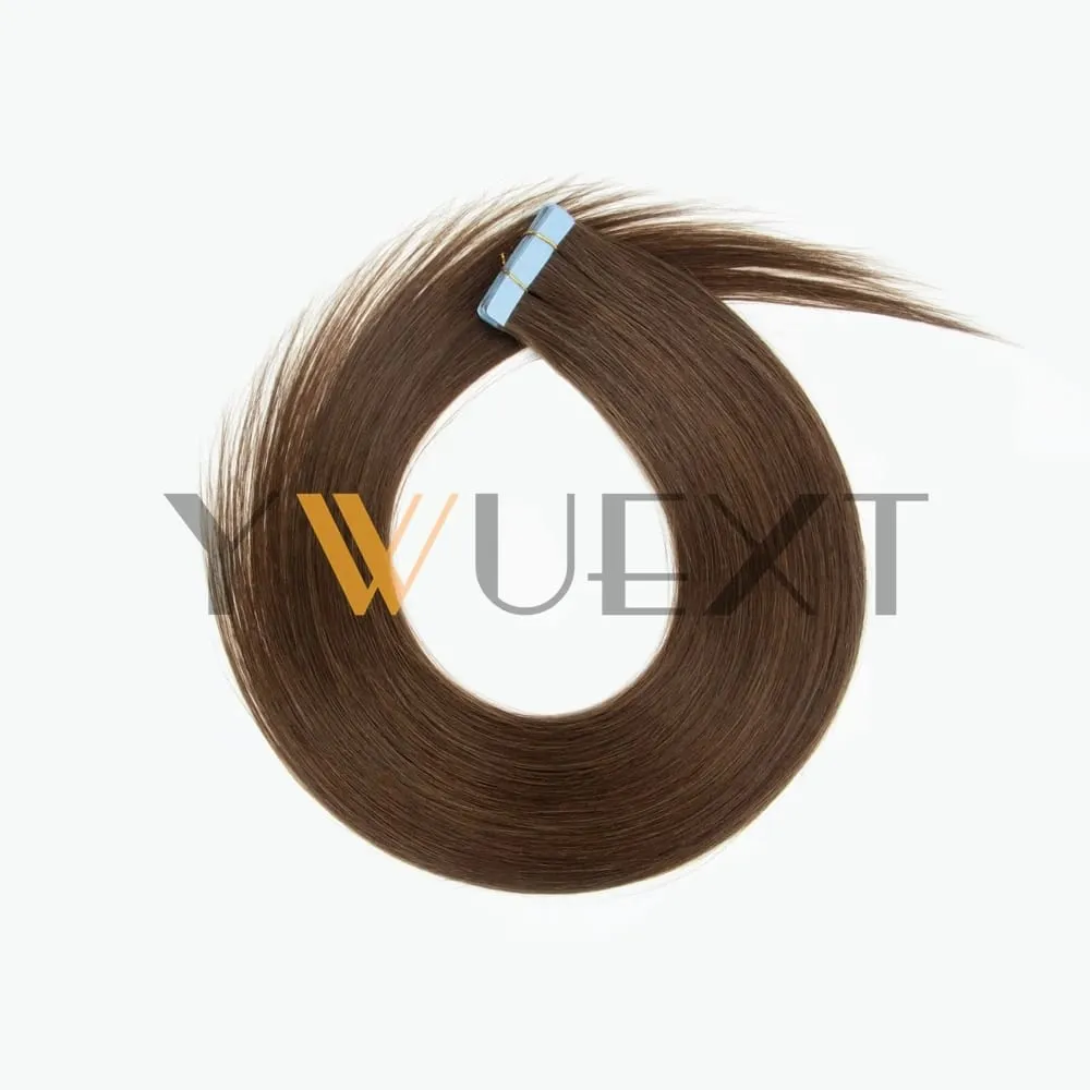 Real Human Hair Tape in Extensions 12''-20'' Natural Straight Black Seamless Tape Hair On Double Sided Tape 20pcs 50g/pack — image 9