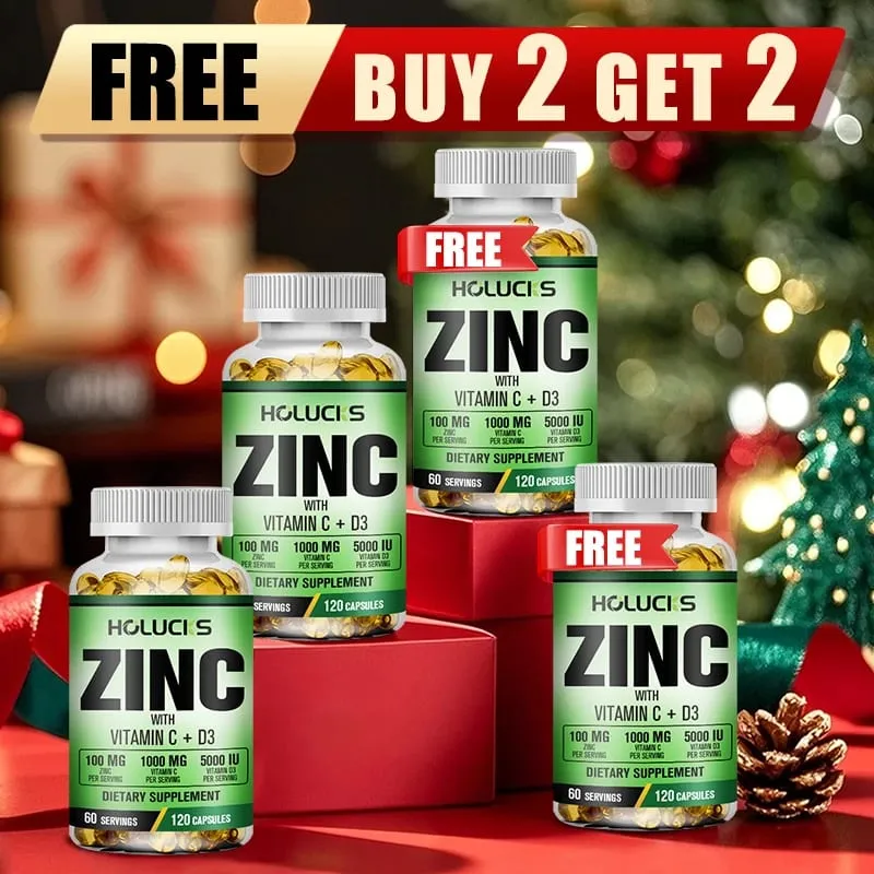 Buy 2 Get 2 Free! Zinc Capsules Support Strong Immunity & Overall Vitality Respiratory Health & Strong Bones Antioxidant — image 1
