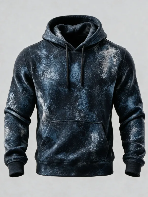 Unisex 3D Printed Hoodie Vintage Rust Texture Block Pullover Long Sleeve Kangaroo Pocket Street Casual Sweatshirt — image 5