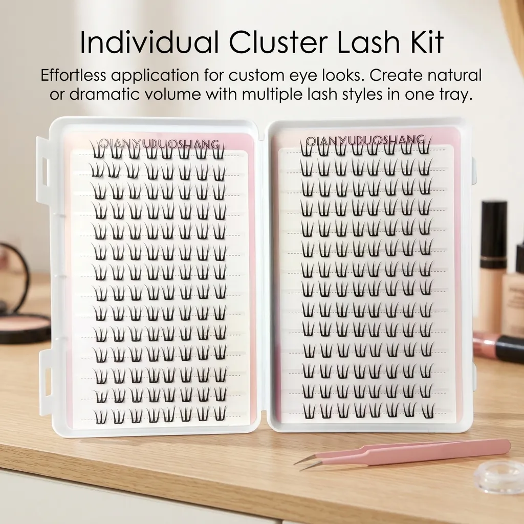 30rows Women's Idols False Eyelashes Natural Volume Daily Eye Makeup Women Beginner Large Capacity Lashes C Curl Synthetic Fiber — image 4