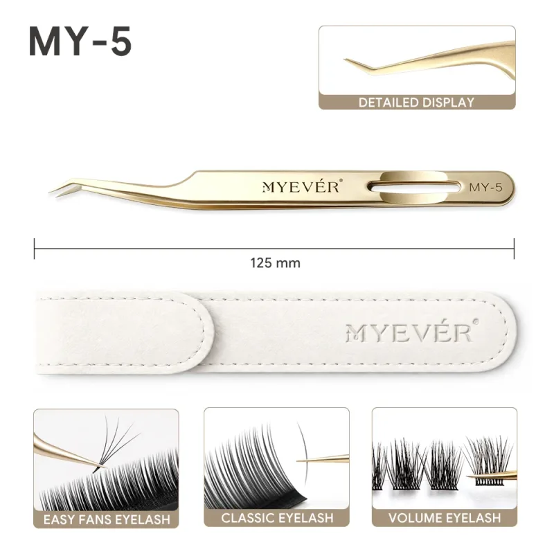Anti-Slip Eyelash Extension Tweezers Steel High-Density Fiber Tip Eyelash & Eyebrow Professional Precision Makeup Tools — image 11