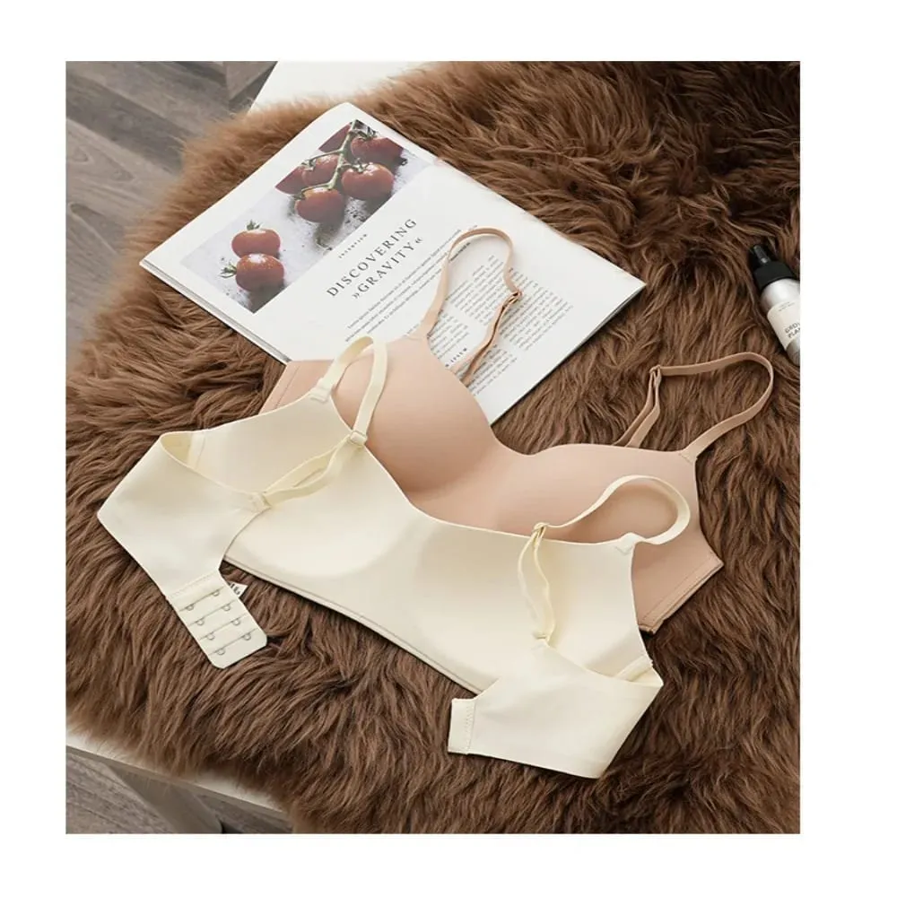 Soft Comfort Wireless Bra Breathable Fabric Elastic Material Push Up Bra Thin Cup Non-Wire Seamless Bra Lingerie Beauty — image 5