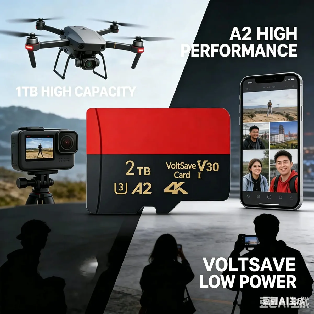 High-Speed 128GB Micro TF Card Class10 256GB Flash Card 512GB Memory Card for Smartphone Tablet — image 4