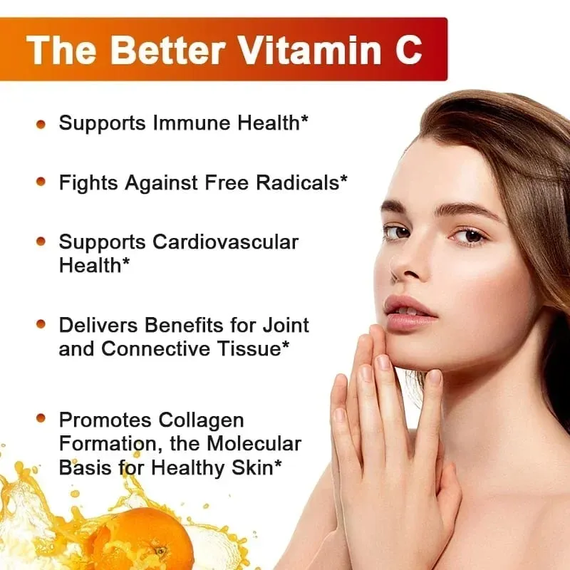 Liposomal Vitamin C Capsules - Powerful Antioxidant Promotes Collagen Production Skin Glow Supports Heart Immune Health — image 4