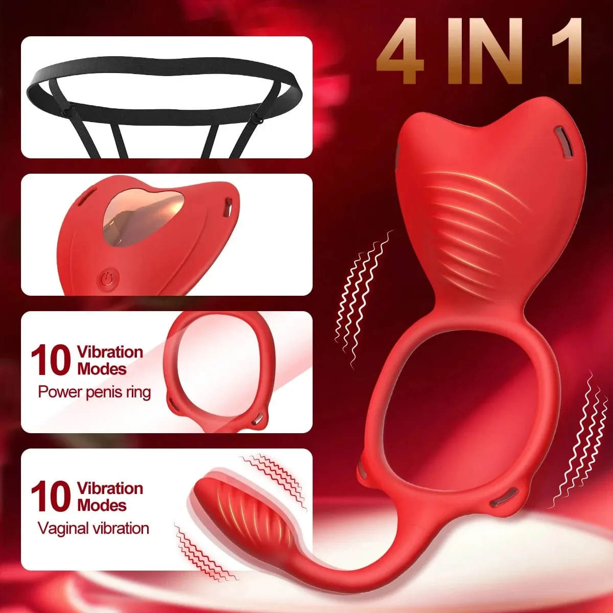 Wearable Panty Vibrator Female 10 Mode Wireless Control Vibrators G-Spot Penis Ring Clitoral Stimulator Couple Adult Sex Toy — image 2