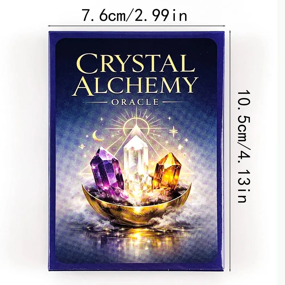 New Crystal Alchemy Oracle Cards 36 Deck 10.2*7.4cm English Version Fate Divination Board Game Meditation & Party Games — image 6