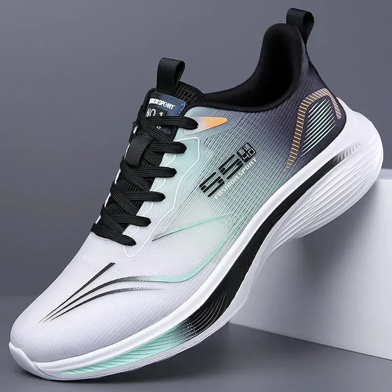 Men Running Walking Knit Shoe Casual Sneakers Breathable Sports Running Athletic Gym Lightweight Outdoor Women Shoes Size39-47 — image 9