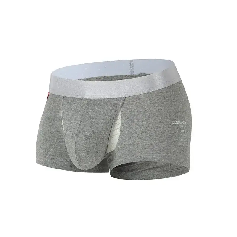 Plus Size M-XXXL Summer Mens Boxer Shorts Cotton Sexy Underwear Shorts Panties Breathable Soft Male Boxers U Convex Lingerie — image 2