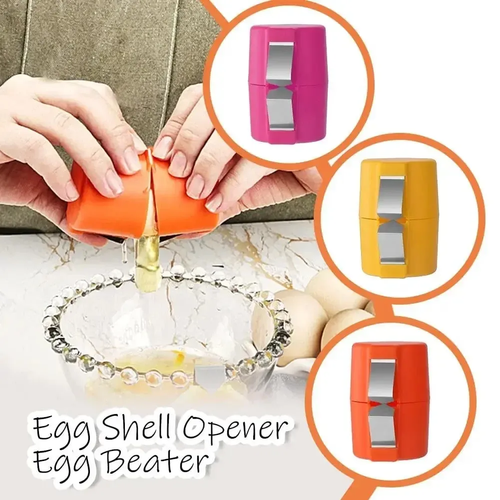 1/2pcs Multifunctional Egg Shell Opener Handheld Egg Cracker Separator Tool Eggshell Cutter Easy Open Kitchen Gadget for Raw Egg — image 8