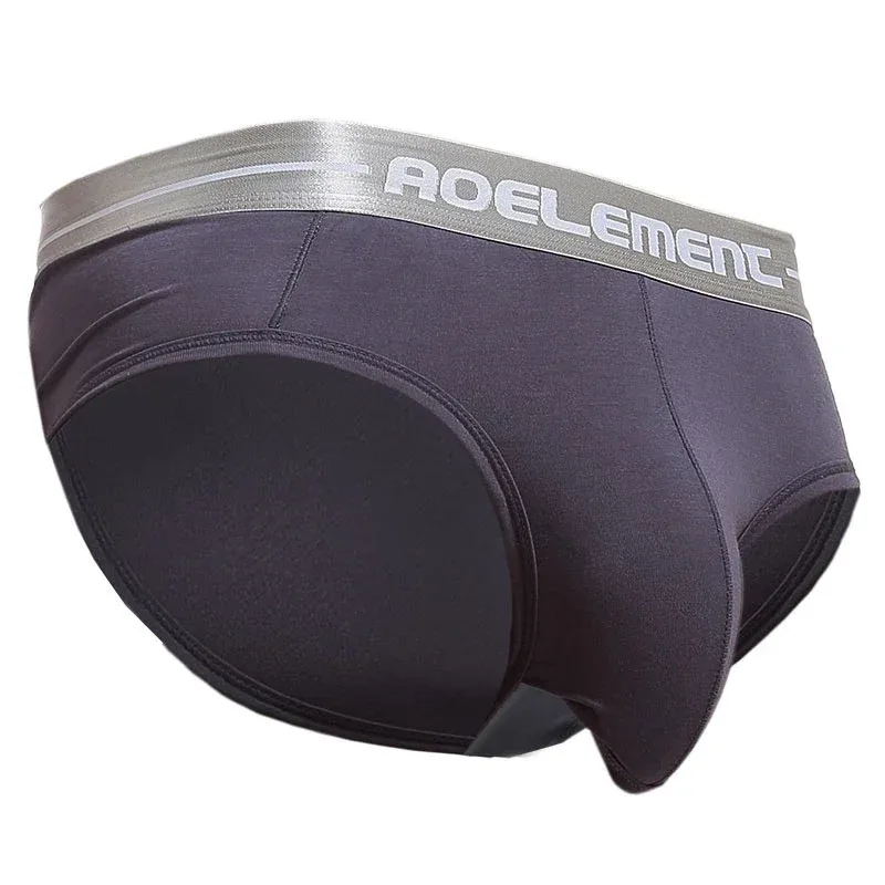 Modal capsule lift U convex men's underwear bullet separate ice silk capsule pouch briefs — image 17