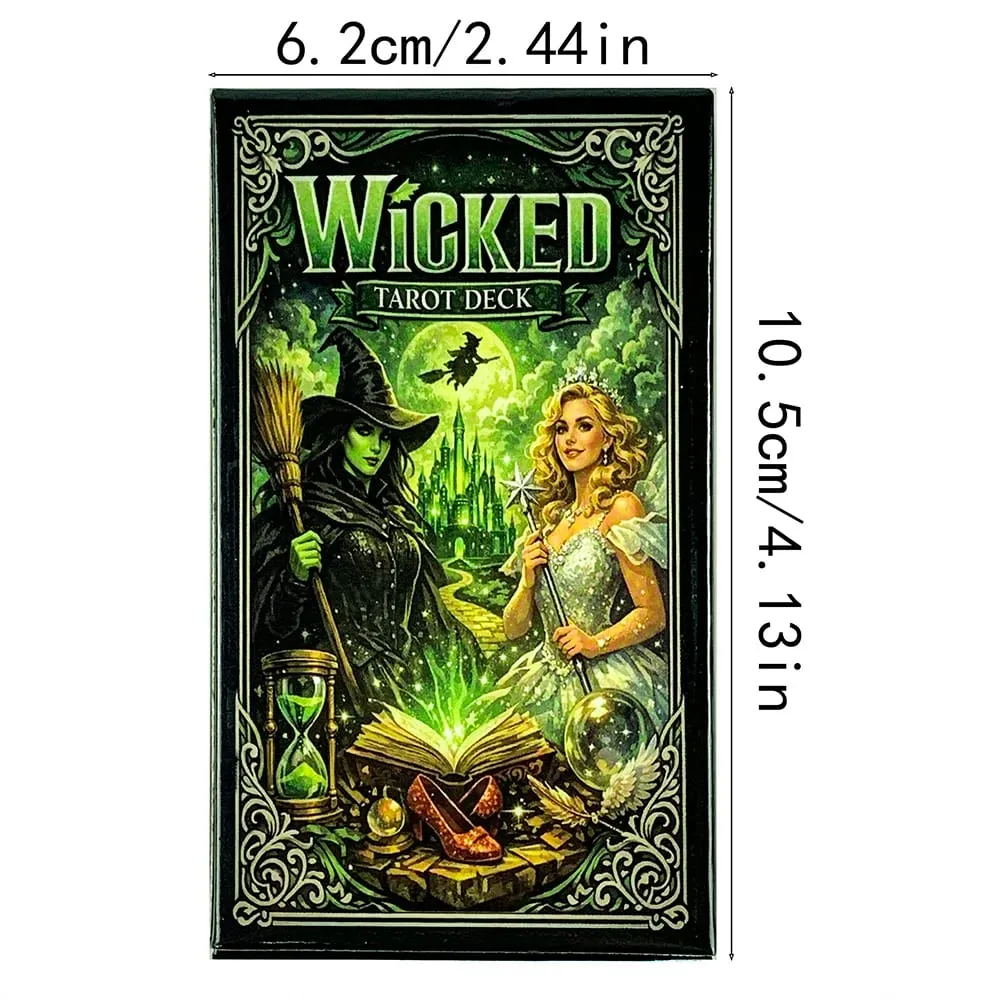 New Wicked Tarot Deck 78-cards Tradition Tarot Cards English Version Divination Board Games Halloween and Christmas Games — image 6